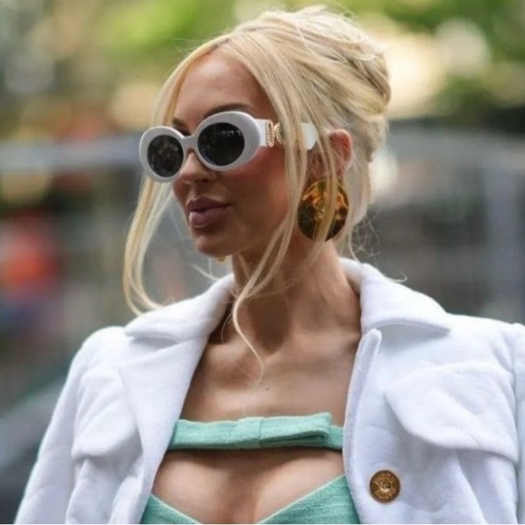 NEW VERSACE VE4426U 314/87 MEDUSA SUNGLASSES MOD 4426U WHITE EYEWEAR VE4426BU - Picture 4 of 15